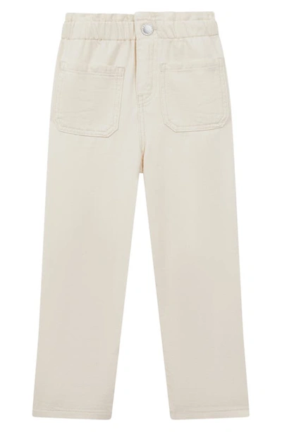 Reiss Kids' Elodie Senior Straight Leg Jeans In Ecru