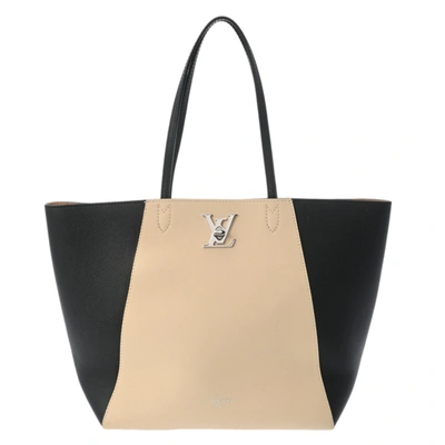 Pre-owned Louis Vuitton Lockme Beige Canvas Tote Bag ()
