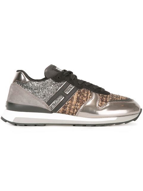 Hogan Rebel Metallic Glitter Sneakers | ModeSens