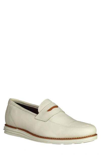 Sandro Moscoloni Natal Penny Loafer In White Tan