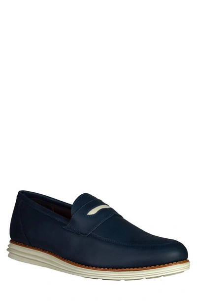 Sandro Moscoloni Natal Penny Loafer In White Navy