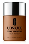Clinique Acne Solutions Liquid Makeup Foundation In Wn 122 Clove