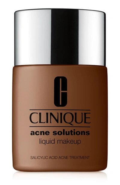 Clinique Acne Solutions Liquid Makeup Foundation In Wn 125 Mahogany