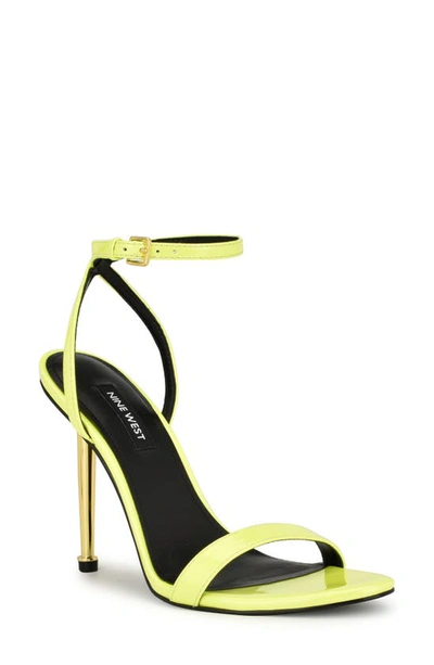 Nine West Reina Ankle Strap Sandal In Yellow