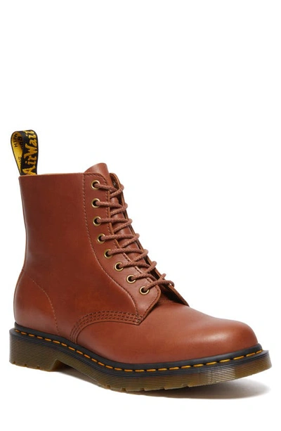 Dr. Martens' Gender Inclusive 1460 Pascal Combat Boot In Saddle Tan