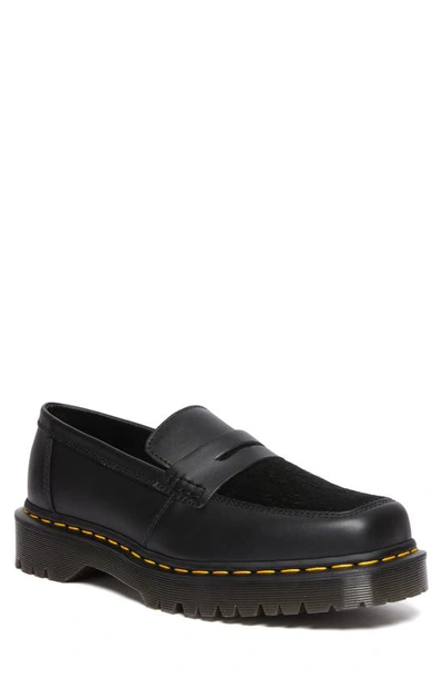 Dr. Martens' Penton Genuine Calf Hair Penny Loafer In Black