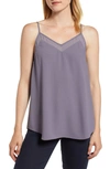 1.state Chiffon Inset Tank In Gray