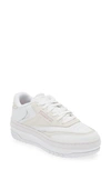 Reebok Club C Extra Platform Sneaker In White/ Ashlil/ Pure Grey
