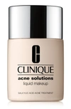 Clinique Acne Solutions Liquid Makeup Foundation In Wn 01 Flax