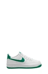Nike Kids' Air Force 1 Sneaker In White/malachite