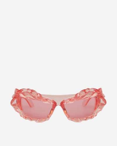 Ottolinger Twisted Sunglasses Clear Rose In Pink
