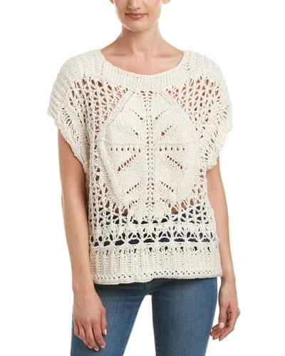 Free People Diamond In The Rough Sweater In White