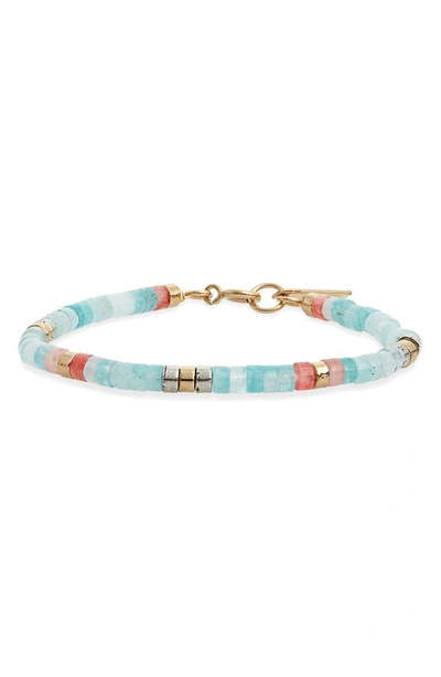 Isabel Marant Perfectly Beaded Bracelet In Pacific 30pa