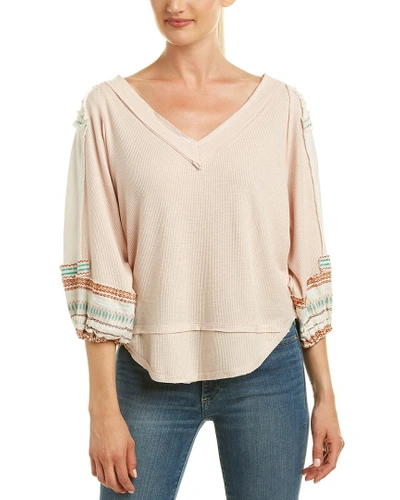 Free People Bubble Linen In Pink