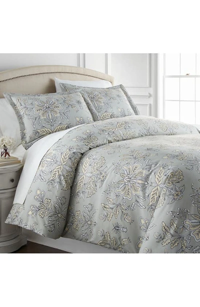 Southshore Fine Linens Vintage Garden Duvet Cover Set In Vintage Garden Sandy Grey