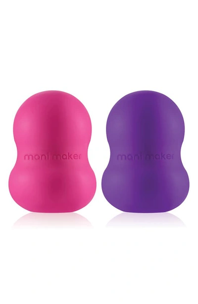 Mani Maker Nail Polish Grip Set In Purple Pink Multi