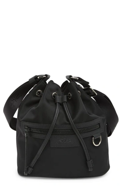 Longchamp Small Le Pliage Neoprene Bucket Bag In Black
