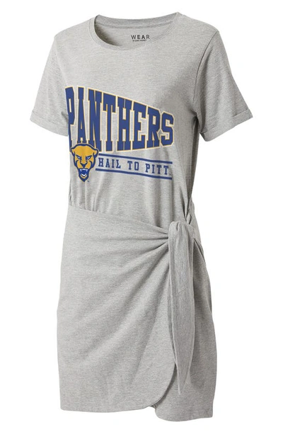 Wear By Erin Andrews University Knot T-shirt Dress In U. Of Pittsburgh