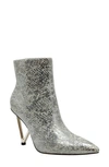 Ninety Union Gia Triangle Heel Bootie In Silver