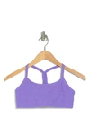 Beyond Yoga Space Dye Slim Racerback Sports Bra In Bright Amethyst Heat