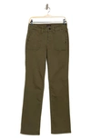 Nydj Marilyn High Waist Straight Leg Utility Jeans In Ripe Olive