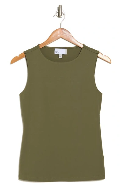 Nordstrom Rack Sculpted Tank Top In Olive Burnt