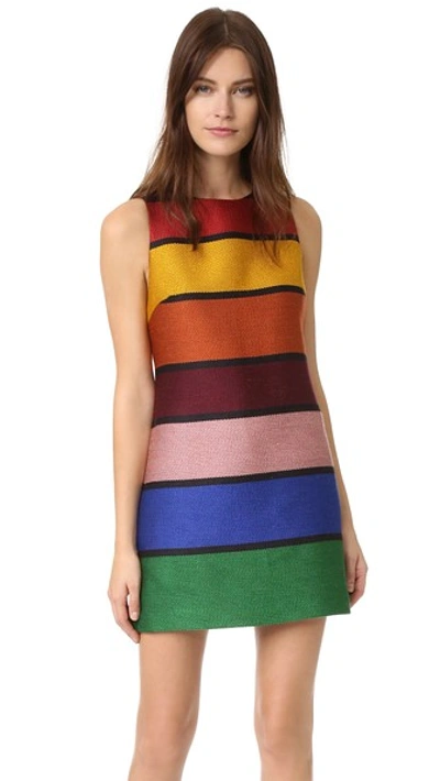 Alice And Olivia Clyde Aline Shift Dress In Multi | ModeSens