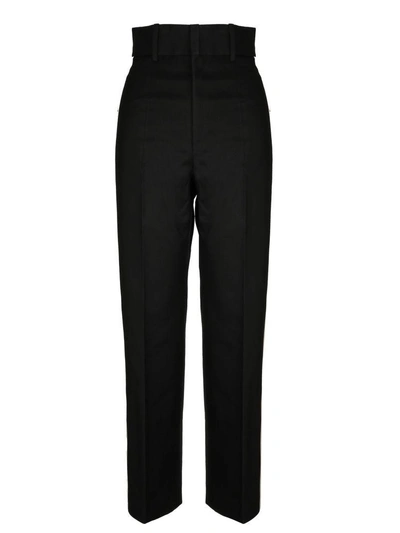 Helmut Lang Cropped Tailored Pants In Black