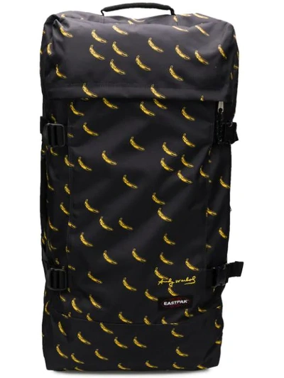 Eastpak Banana Print Pull Bag In Black