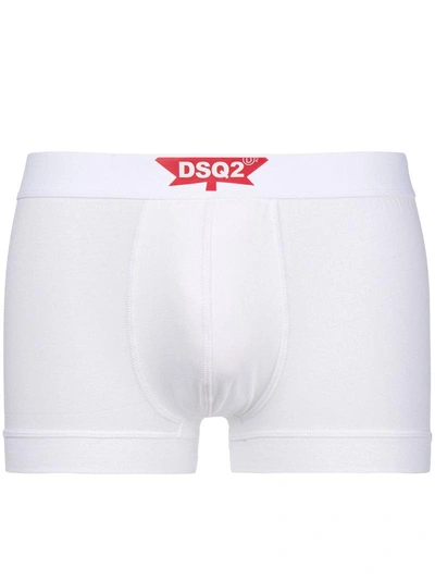 Dsquared2 Logo Boxer Briefs - White