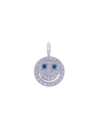 Eyefunny Diamond Smiley Pendant - Grey