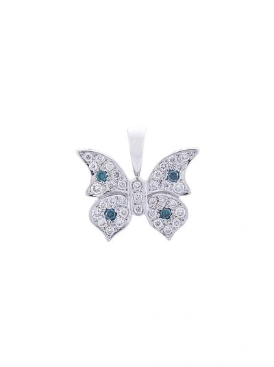 Eyefunny Diamond Butterfly Pendant - Grey