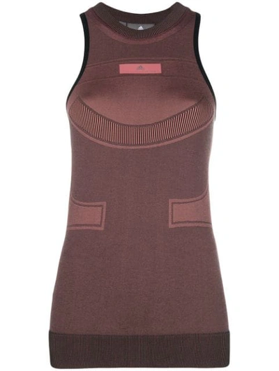 Adidas By Stella Mccartney Engineered Knit Tank Top In Pink