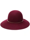 Lanvin Logo Capeline Hat - Red