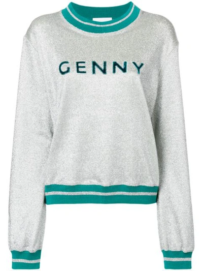 Genny Glittered Sweatshirt - Metallic
