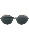 Mykita Round Tinted Sunglasses In Black