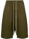 Rick Owens Drop-crotch Drawstring Shorts - Green