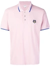 Kenzo Tiger Logo Polo Shirt - Pink