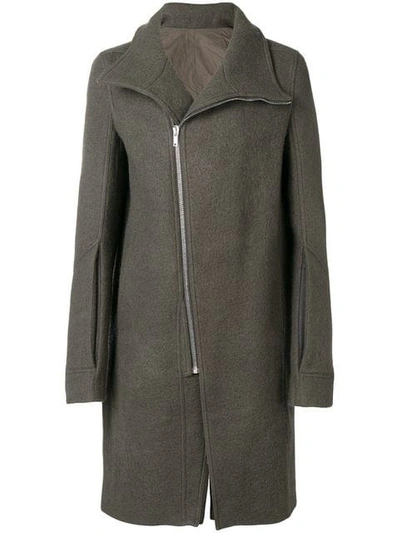 Rick Owens Tubeway Coat In Grey | ModeSens