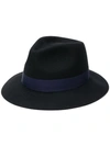 Lanvin Ribbon Panama Hat In Black