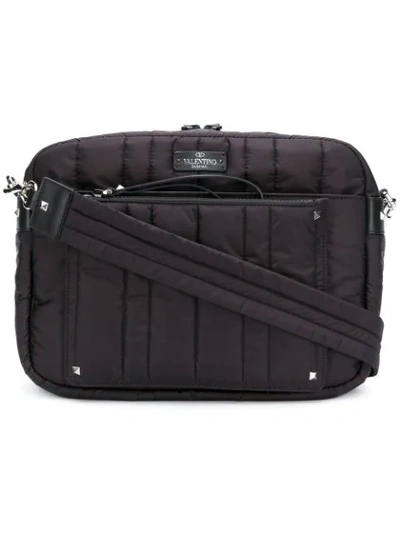 Valentino Garavani Valentino  Quilted Messenger Bag - Black