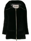 Herno Velvet Padded Jacket  In Black