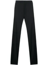 Valentino Stripe Pleating Track Pants In Black