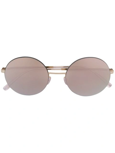 Mykita Round Tinted Sunglasses In Metallic