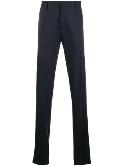 Armani Jeans Jersey Tailored Trousers In Blue