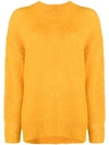 Isabel Marant Oversized Knit Jumper In Yellow & Orange