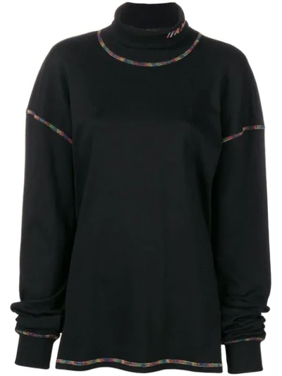 Aalto Oversized Rollneck Jumper - Black