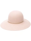 Lanvin Logo Capeline Hat In Neutrals