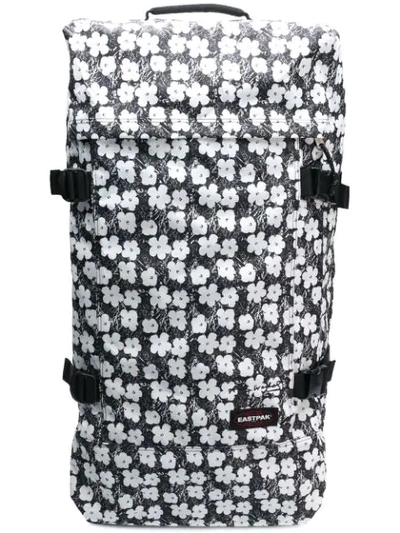 Eastpak Floral Print Pull Bag In Black