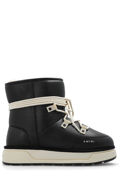 Amiri Black Malibu Hi Boots In Schwarz